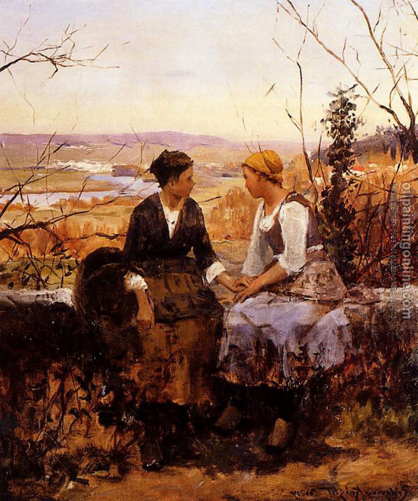 Daniel Ridgway Knight - The Two Friends